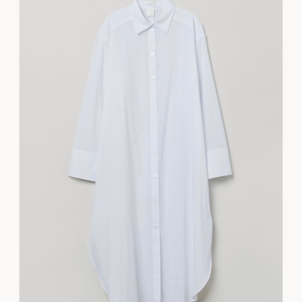 H&M White Shirt Dress